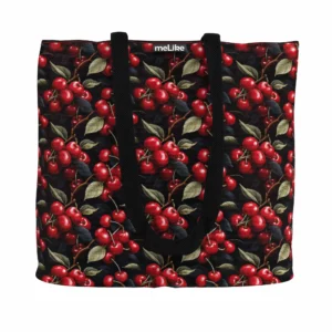 Mini Tote Bag - Bold Cherries
