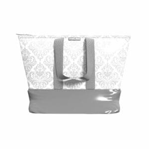 Hand Bag - Grey Demask