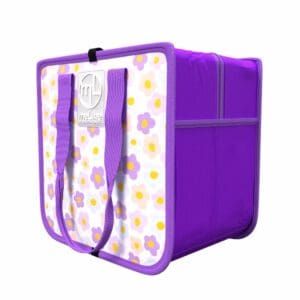 Foldable Cooler - Purple Daisy