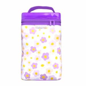Wine Bag - Purple Daisy
