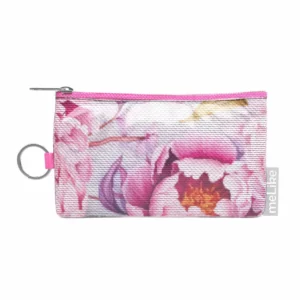 Coin Pouch - Pink Peonies
